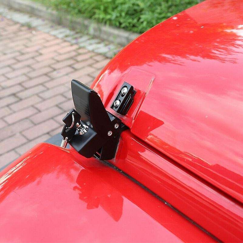 Hood Latches Locking Hood Catch Kit for Wrangler JK 2007-2017 JL JLU 2018-2021 JT 2020, Flag