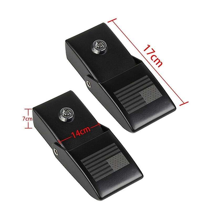 Hood Latches Locking Hood Catch Kit for Wrangler JK 2007-2017 JL JLU 2018-2021 JT 2020, Flag