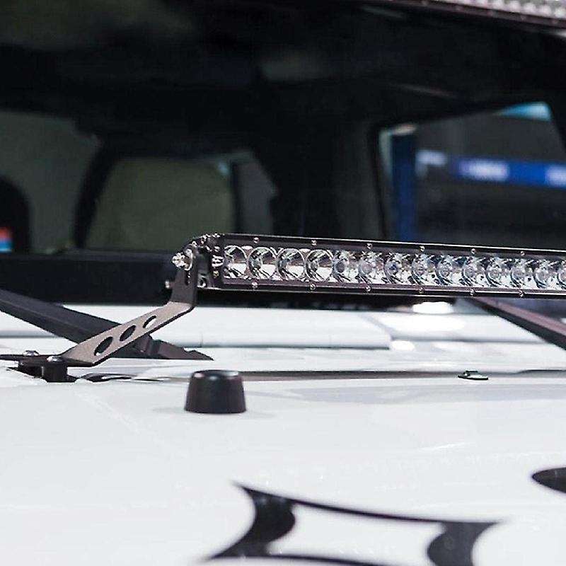 Hood Light Bar Brackets Mount Kit for JK / JKU 2007-2017, Hood Mount Bracket for Straight Light Bar