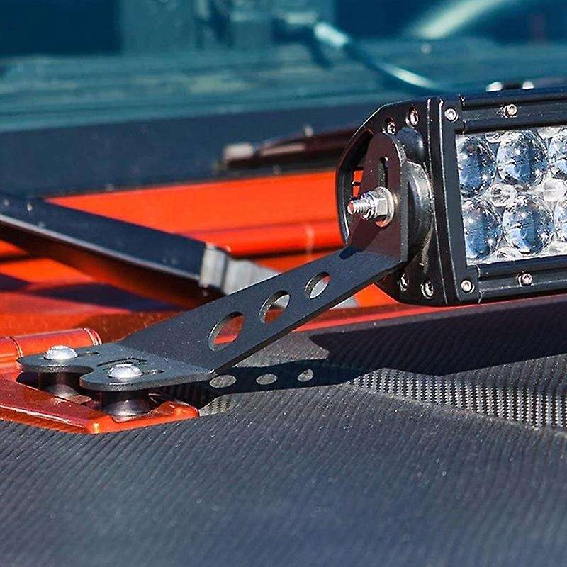 Hood Light Bar Brackets Mount Kit for JK / JKU 2007-2017, Hood Mount Bracket for Straight Light Bar