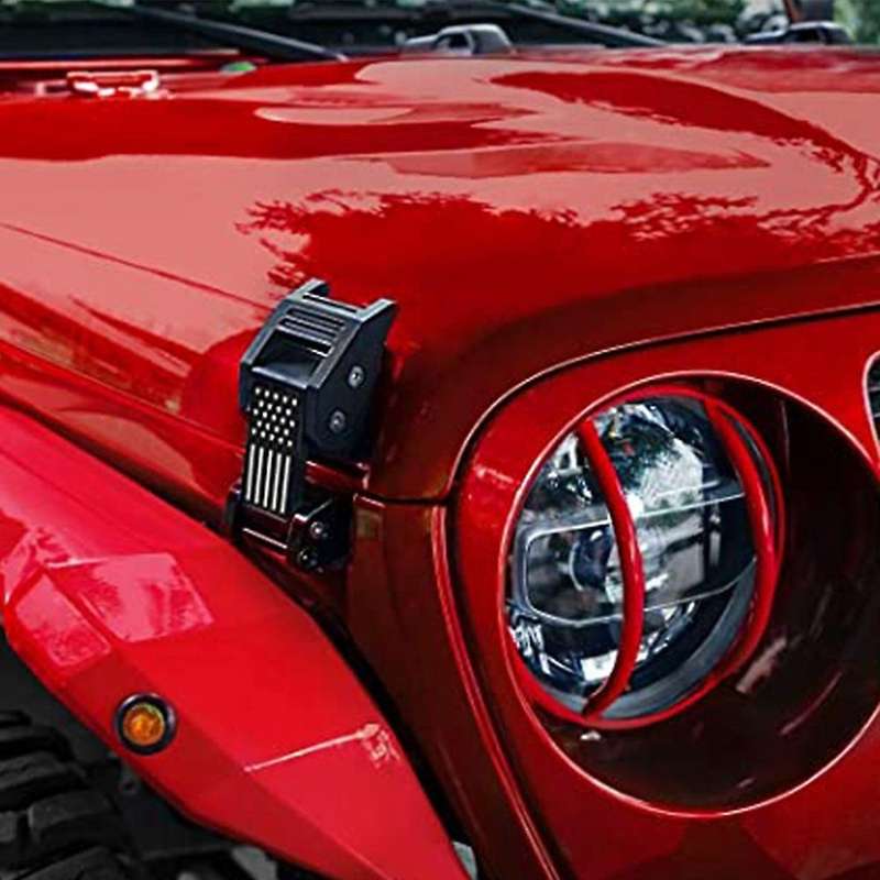 Hood Latches Aluminum Hood Catch, Latch Locking Hood Catch Kit for 2007-2018 JK JKU 2018-2020 JL JLU