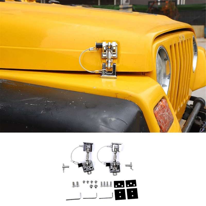 Hood Latches Anti-Theft Hood Catch Lock for Wrangler TJ 1997-2006 Car Accessories