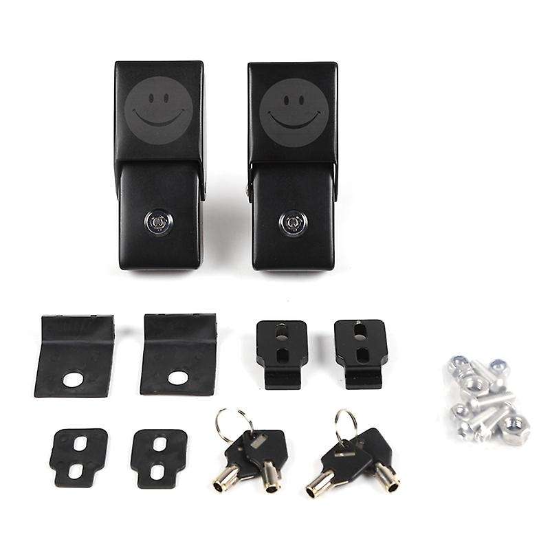Hood Latches Locking Hood Catch Kit for Wrangler JK 2007-2017 JL JLU 2018-2021 JT 2020, Smile