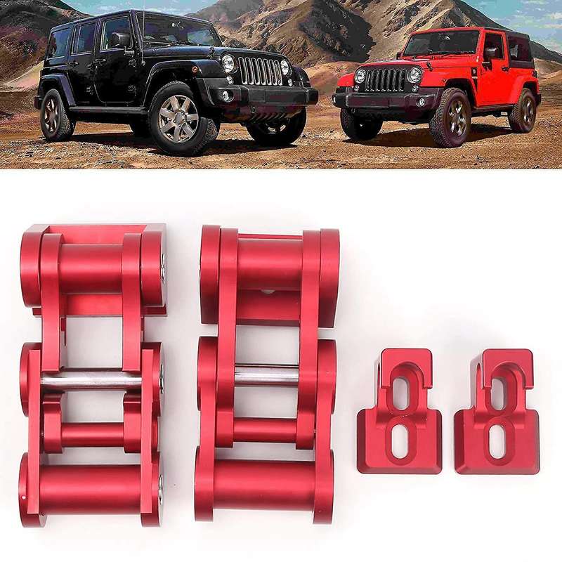 Hood Latches CNC Aluminum Bonnet Lock Hood Latches Fit for Wrangler JK JKU 20072018 Bonnet Fixing Pa