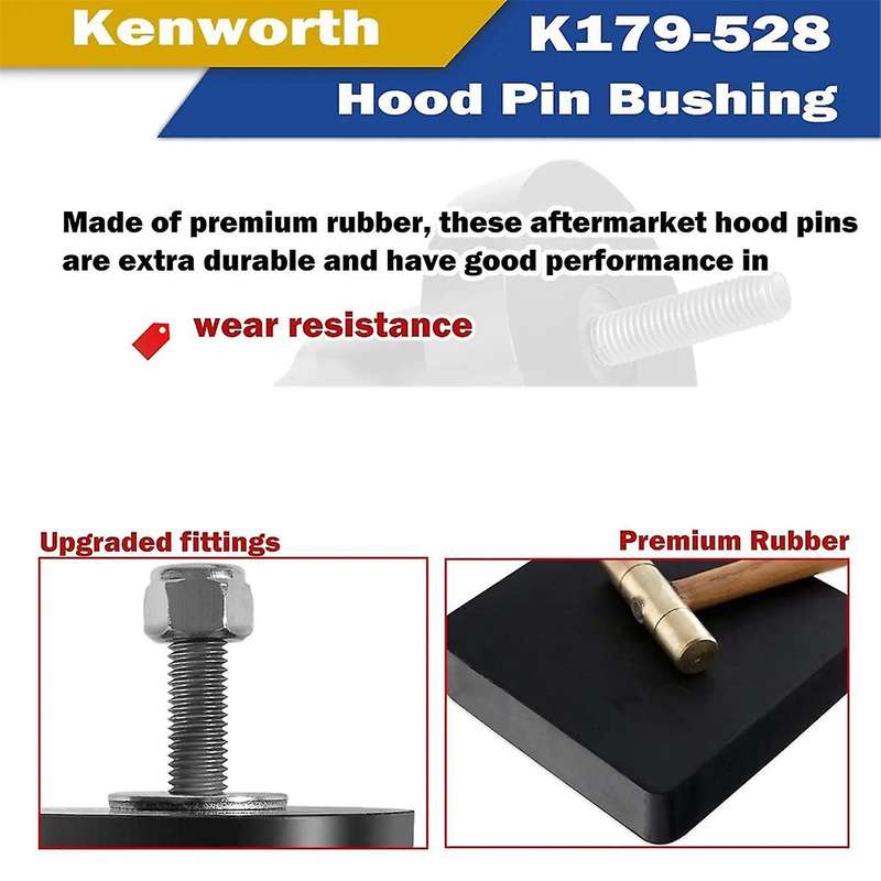 Hood Pin Support Bushings for T2000 T800 T600 W900 Alternate 924-5410 32.4001R K179-528