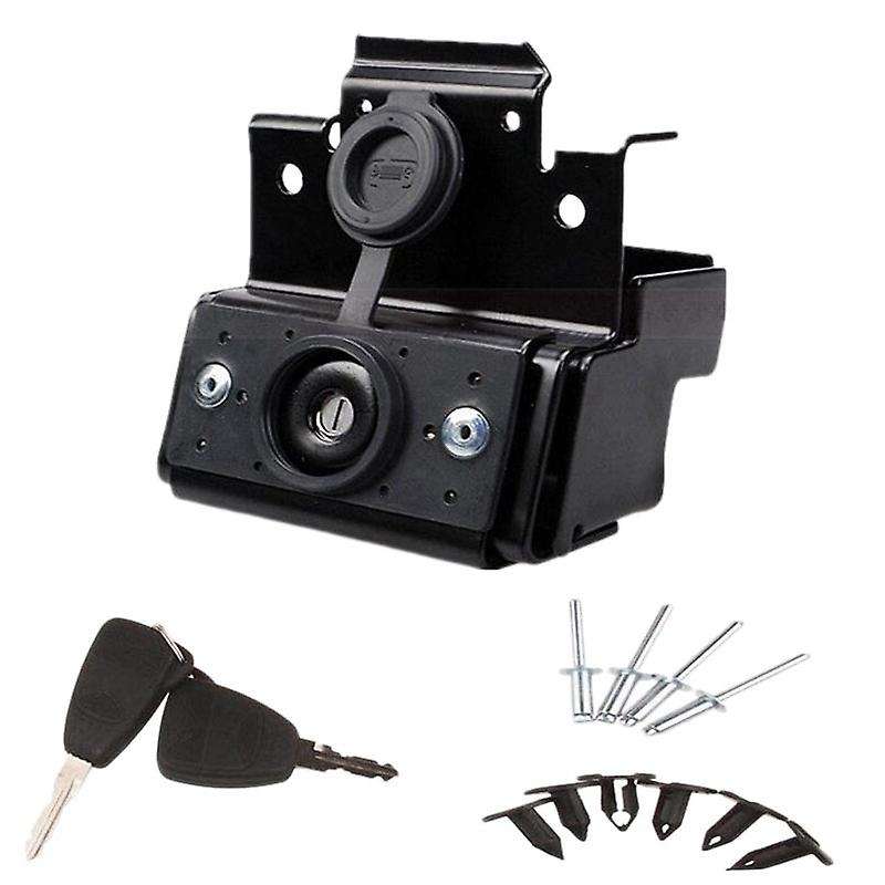 Hood Lock Kit Front Engine Compartment Hood Cover Anti-Theft Assembly Locking Hood Catch for JK 07-1