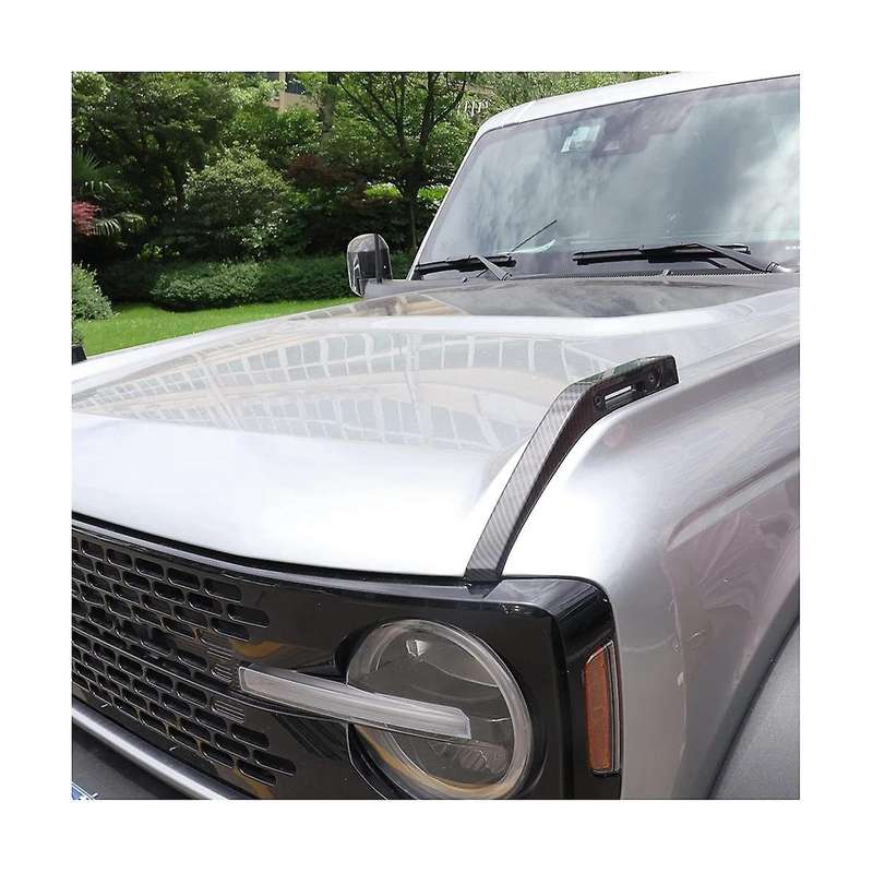 Hood Trail Sights Cover Decoration Cover Stickers Exterior Accessories for 2021-2023, 2 Pack Carbon