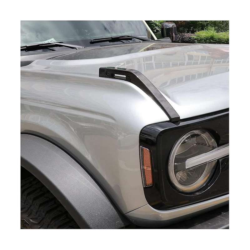 Hood Trail Sights Cover Decoration Cover Stickers Exterior Accessories for 2021-2023, 2 Pack Carbon
