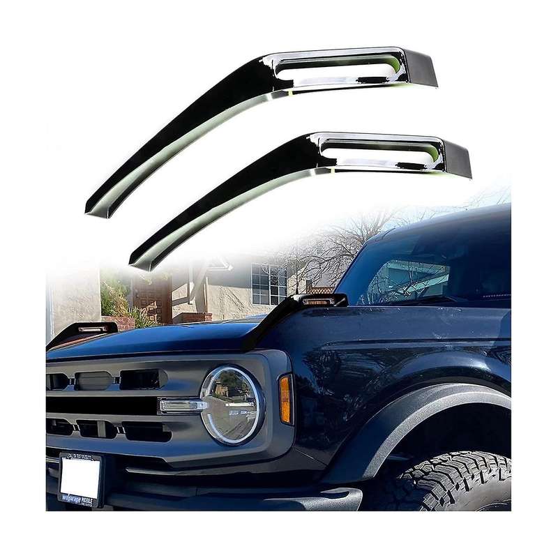 Hood Trail Sights Cover Decoration Cover Stickers Exterior Accessories for 2021-2023, Black