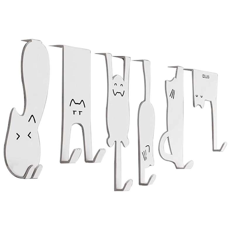 Hook Rack Behind the Door Punching-Free Kitchen Cupboard Door Wall Hanger Storage Clothes Hat Key Ar
