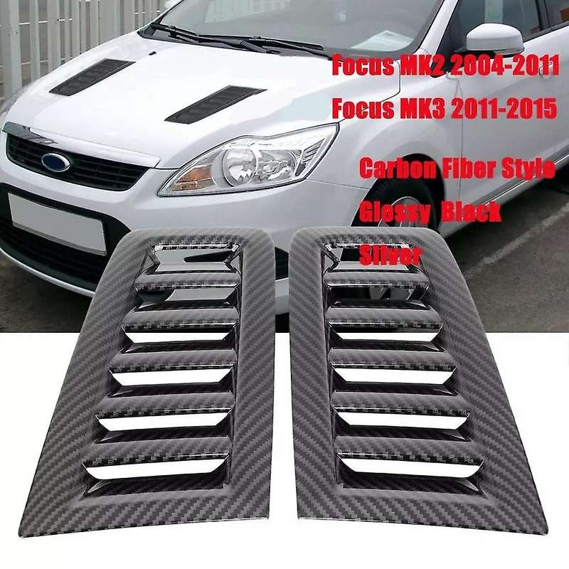 Hood Vents for Focus MK2 MK3 2004-15 Air Flow Intake Decorative Scoop Bonnet Vent Hood Cover Hood Sc