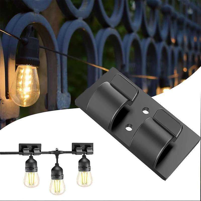 Hooks for Outdoor String Lights Clips, 30Pcs Clips Heavy Duty Light Hooks for Indoor Outdoor String