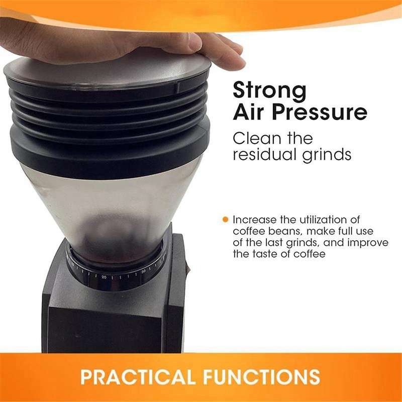 Hoppers Bellow Coffee Beans Grinder Single Dose Hoppers for ,Reusable Silicone Bellows,Coffee Grinde