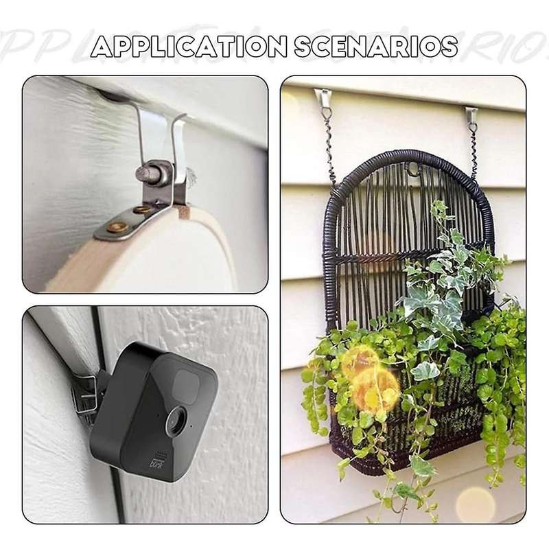Hooks for Siding, Heavy Duty Siding Clips Siding Hangers, No-Hole Needed Siding Hooks for Outdoor Ho