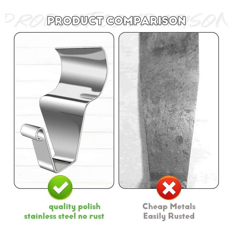 Hooks for Siding, Heavy Duty Siding Clips Siding Hangers, No-Hole Needed Siding Hooks for Outdoor Ho