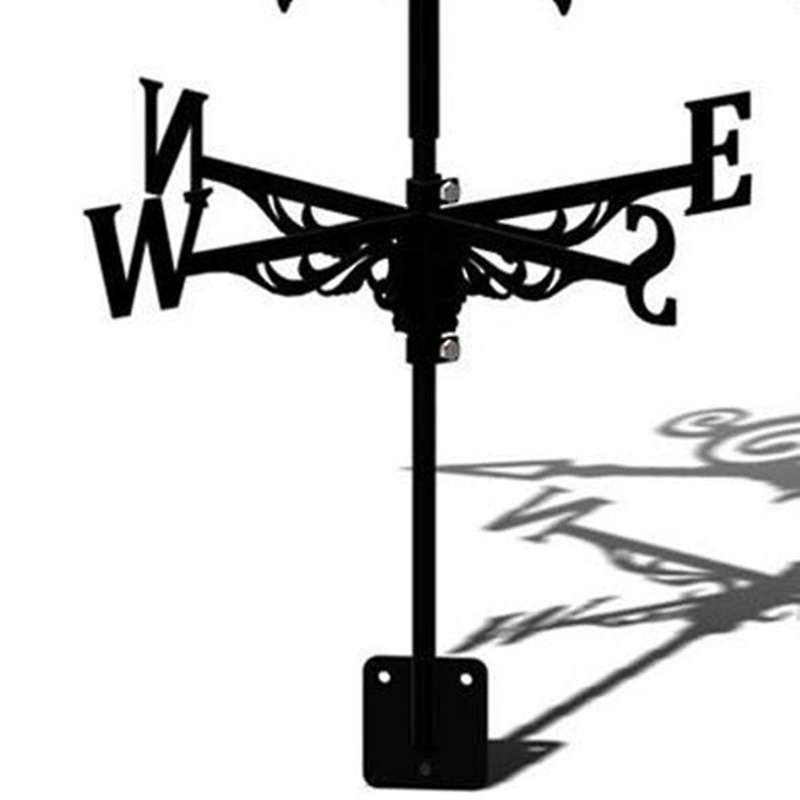 Horse-Shaped Weather Vane Stainless Steel Spray Paint Outdoor Table Roof Ornaments