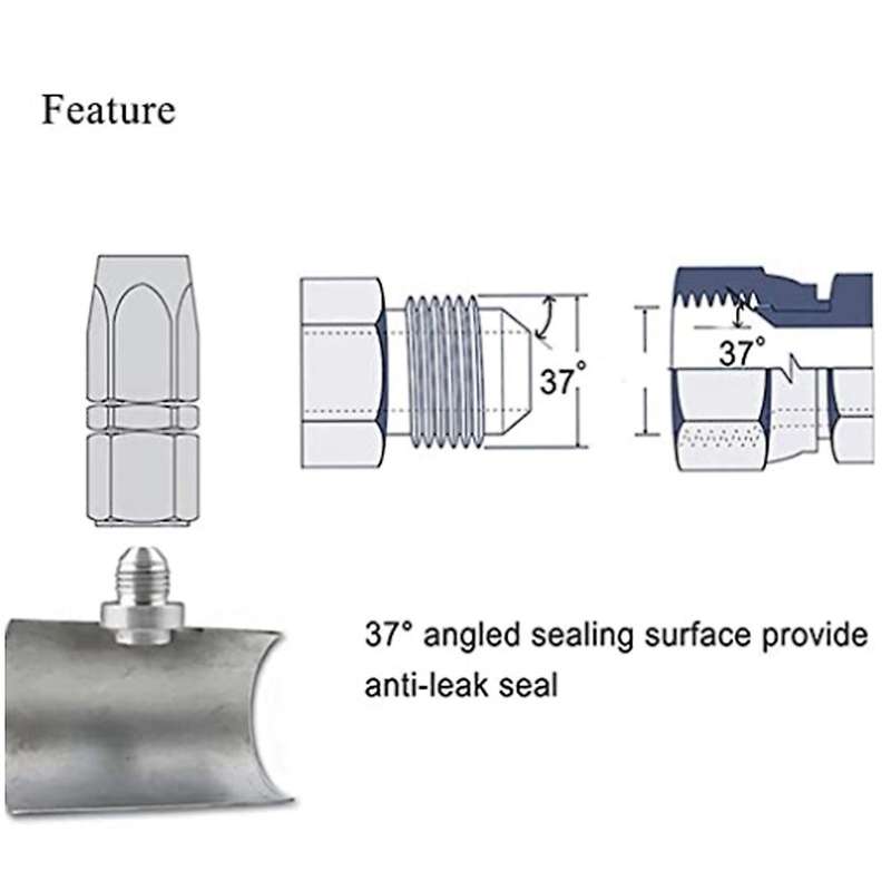 Hose Adapter, Fuel Pipe Joint, Welded , Fuel Tank 10AN Joint
