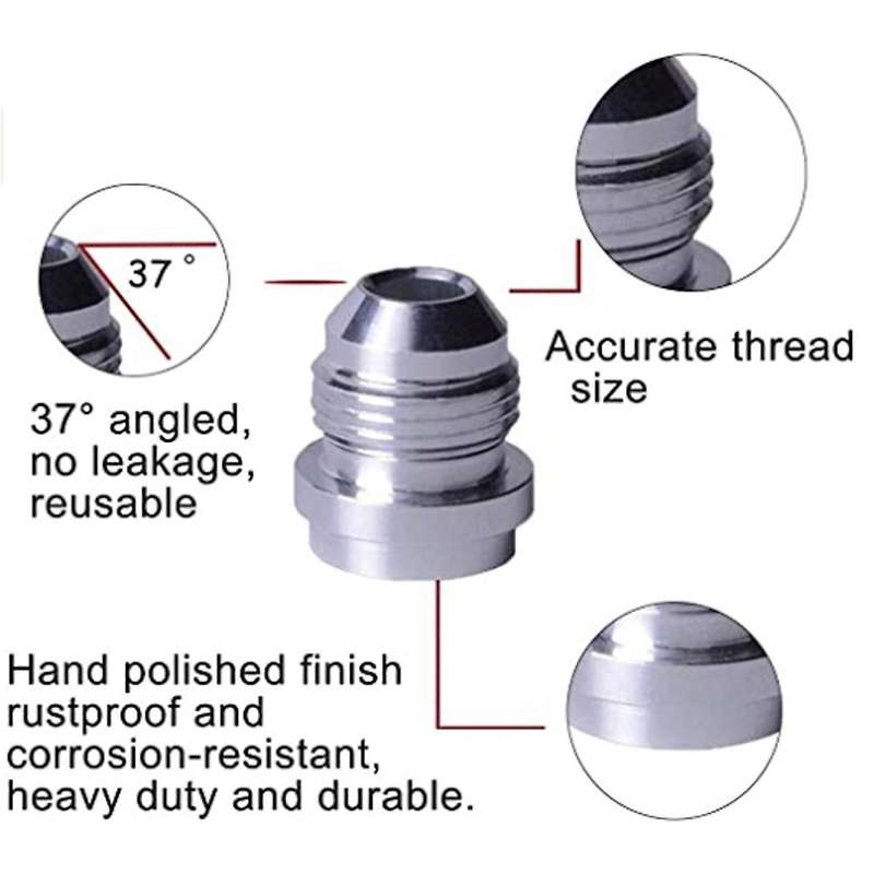 Hose Adapter, Fuel Pipe Joint, Welded , Fuel Tank 10AN Joint