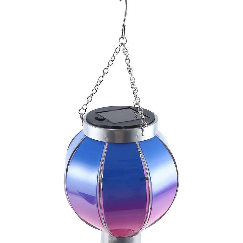 Hot Air Balloon Solar Lantern with Flickering Flame Light, Outdoor Solar Hanging Lights Waterproof f