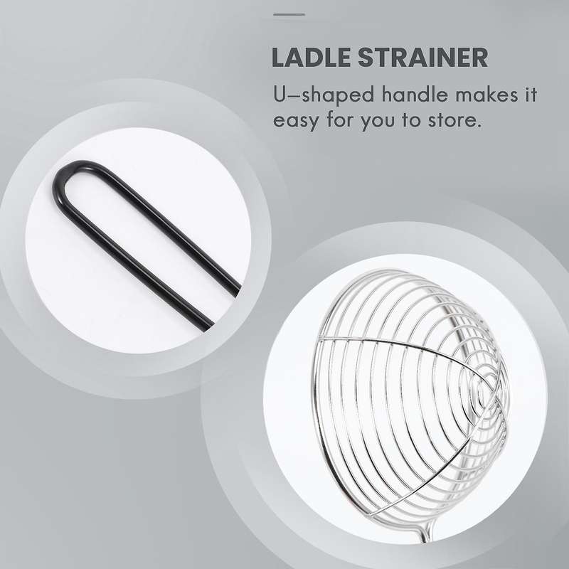 Hot Pot Strainer Scoops Stainless Steel Hot Pot Strainer Spoons Mesh Skimmer Spoon Asian Strainer L