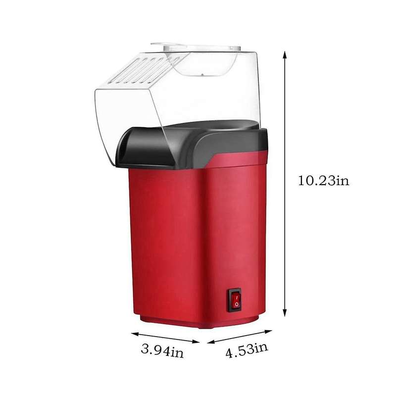 Hot Air Popper,electric Popcorn Maker Machine with 1200w,healthy Delicious Snack for Kid Adult Grea