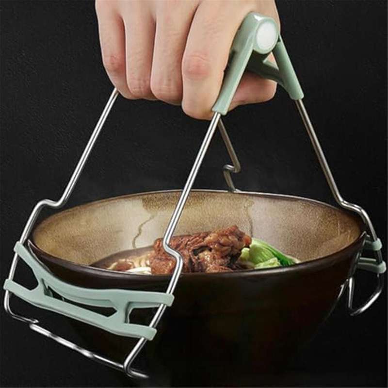 Hot Plate Gripper,kitchen Anti-scald Clip,kitchen Tongs,hot Plate Tongs for Moving Hot Plate with Fo