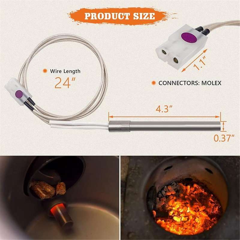 Hot Rod Igniter Kit for Pellet Grill Igniter Rod Heating Elements