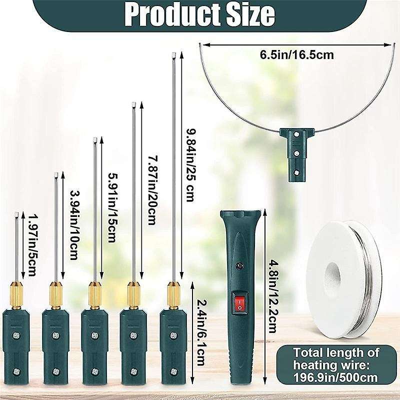 Hot Wire Foam Cutter Kit with Temperature Controller,100-240v/24w Electric Cutting for Art Craft Ev