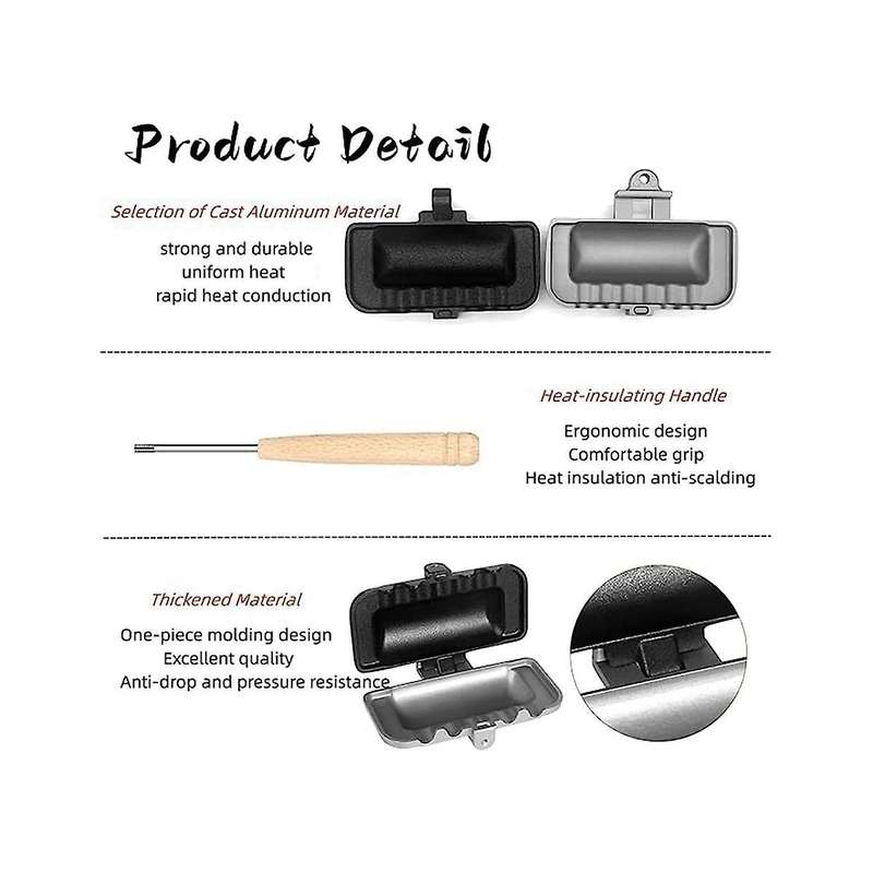 Hot Sandwich Maker with Non-Stick Plates,Double-Sided Breakfast Sandwich Maker,Sandwich Frying with