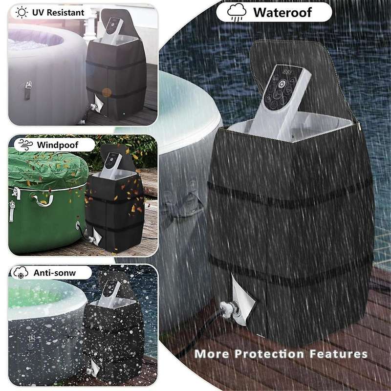 Hot Tub Spa Heater Pump Cover,waterproof Hot Tub Insulated Pump Cover for Multiple
