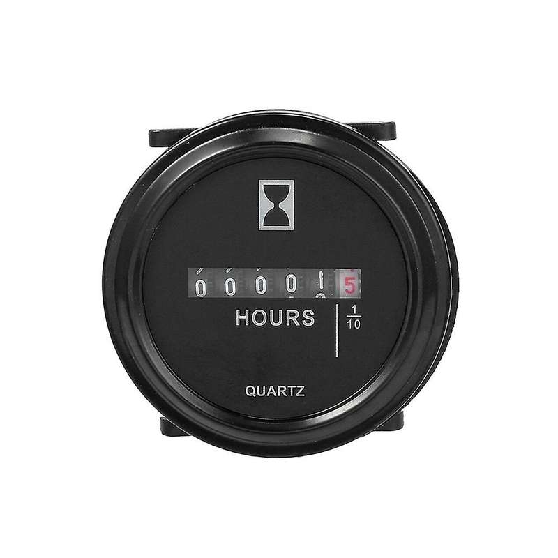 Hour Meter Counter Timer for Marine Boat Car Tractor Engine Hourmeter Round Waterproof Gauge 6-80V