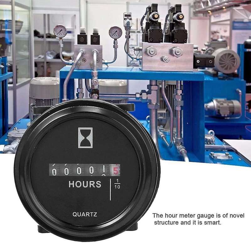 Hour Meter Counter Timer for Marine Boat Car Tractor Engine Hourmeter Round Waterproof Gauge 6-80V