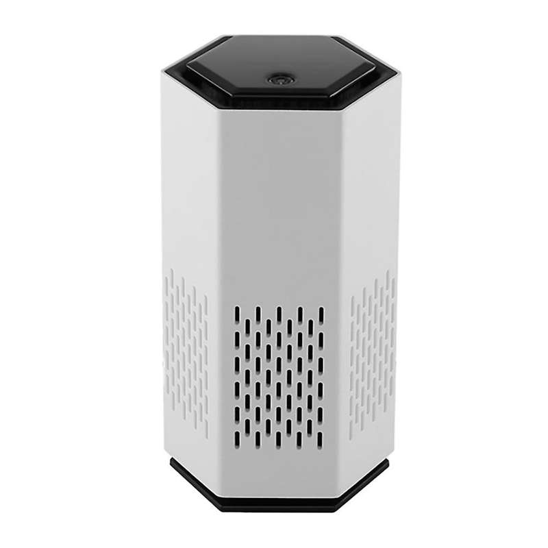 Household Air Purifier with High Efficiency Filter Automatic Mode Sleep Mode Car Purifier(White)