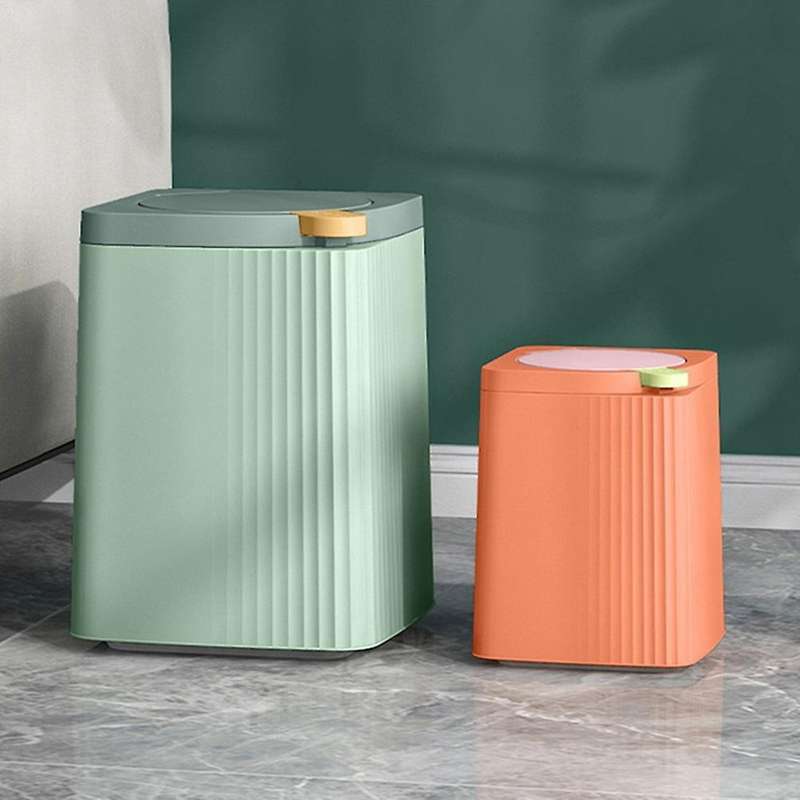 Household Car Trash Can Living Room Kitchen Toilet Trash Bin Desktop Waste Bins Garbage Can with Lid