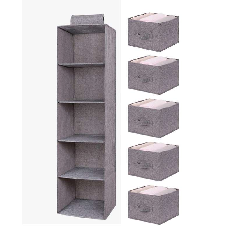 Household Clothes Hanging Drawer Box Underwear Sorting Storage Wall Wardrobe Closet Organizer Shelve