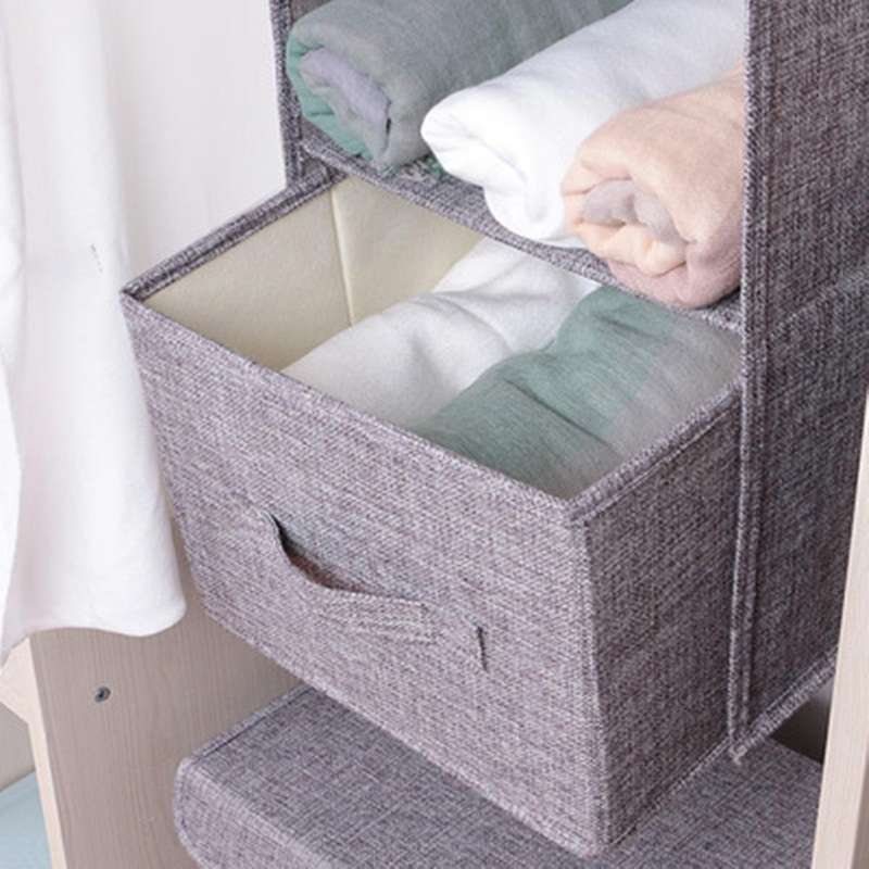 Household Clothes Hanging Drawer Box Underwear Sorting Storage Wall Wardrobe Closet Organizer Shelve