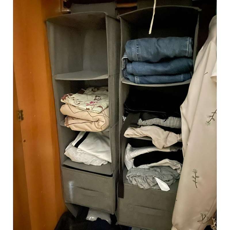 Household Clothes Hanging Drawer Box Underwear Sorting Storage Wall Wardrobe Closet Organizer Shelve