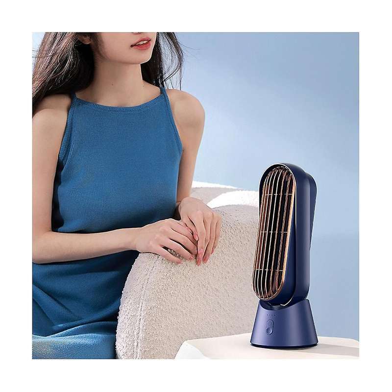 Household Desktop Turbo Bladeless Electric Fan Usb Rechargeable Silent Mini Portable Air Cooling Fa