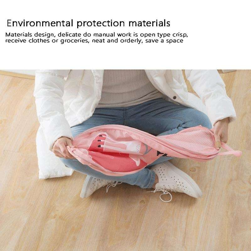 Household Foldable Cartoon Large Capacity Dirty Clothes Basket Laundry Hamper Cloth Nets Storage Org