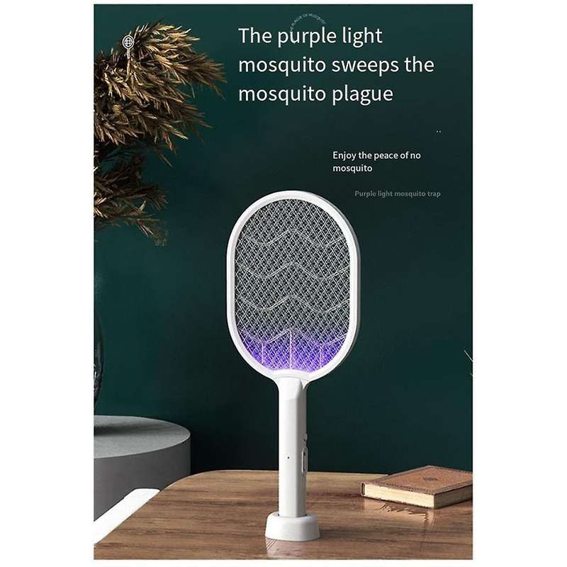 Household Electric Mosquito Swatter USB Rechargeable Mosquito Trap Powerful Mosquito Lamp