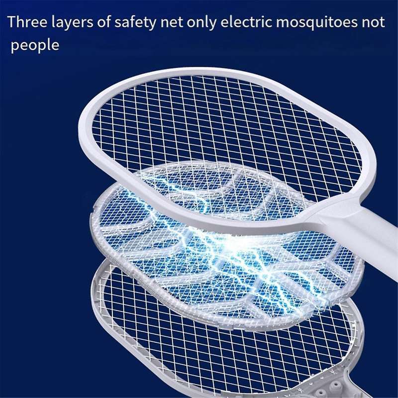 Household Electric Mosquito Swatter USB Rechargeable Mosquito Trap Powerful Mosquito Lamp