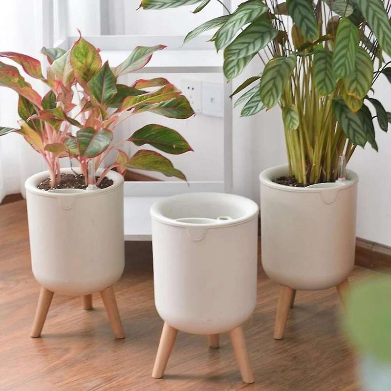 Household Indoor Automatic Self-Watering Flower Pot Large Floor-Standing Potted Storage Basin with W