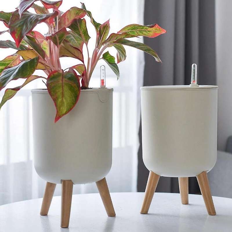 Household Indoor Automatic Self-Watering Flower Pot Large Floor-Standing Potted Storage Basin with W