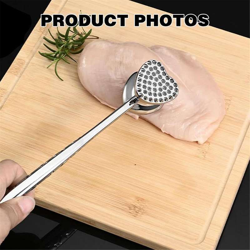 Household Loose Meat Hammer, Steak Tenderizer Hammer, Solid Double-Sided Non-Slip Handle