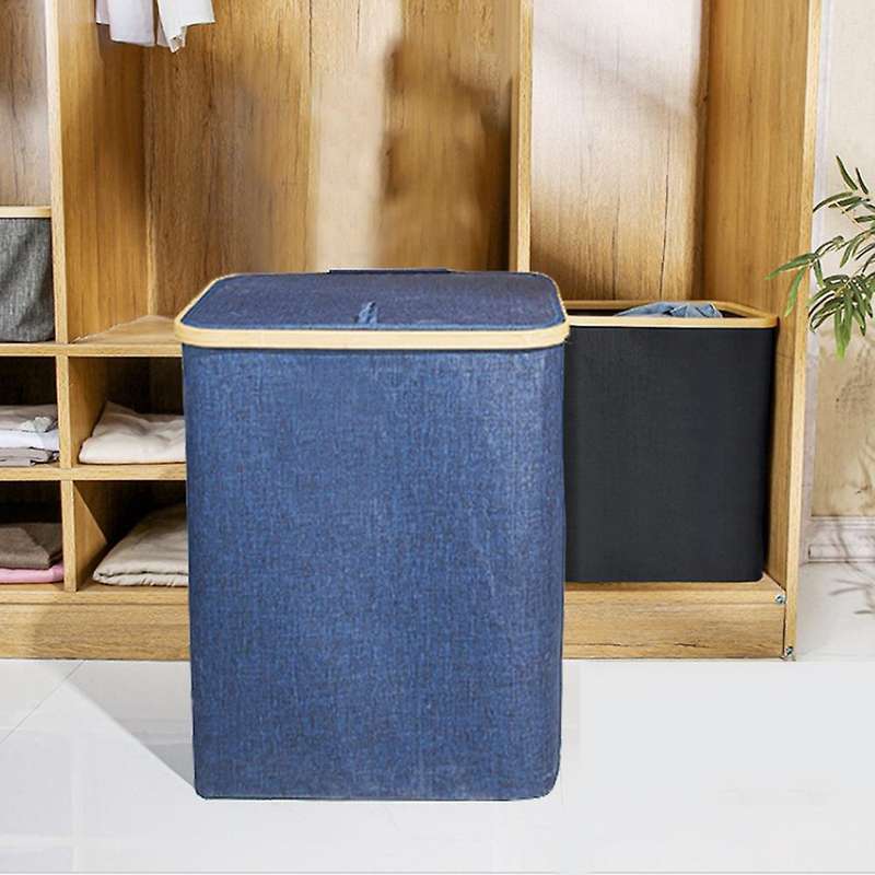 Household Foldable Laundry Storage Basket Laundry Basket with Removable Liner, Dirty Clothes Hamper