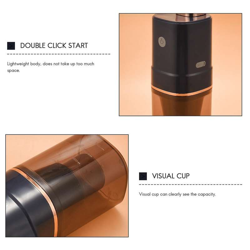 Household Juicer, A Small Rechargeable Juicer without Filtering and Automatic Slag Separation,blue