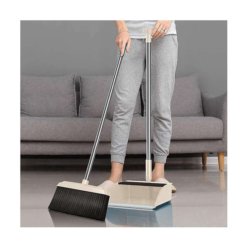 Household Sweeper and Trash Scoop Cleaning Set, Office Sweeper and Dustpan Set, Standing Cleaning T