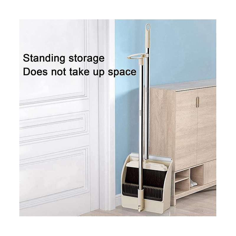 Household Sweeper and Trash Scoop Cleaning Set, Office Sweeper and Dustpan Set, Standing Cleaning T