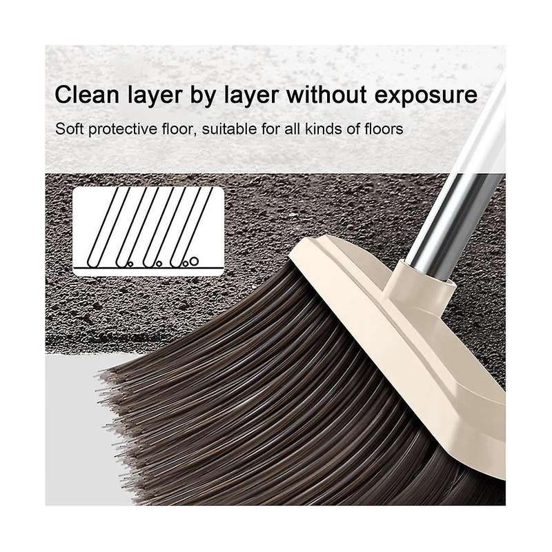 Household Sweeper and Trash Scoop Cleaning Set, Office Sweeper and Dustpan Set, Standing Cleaning T