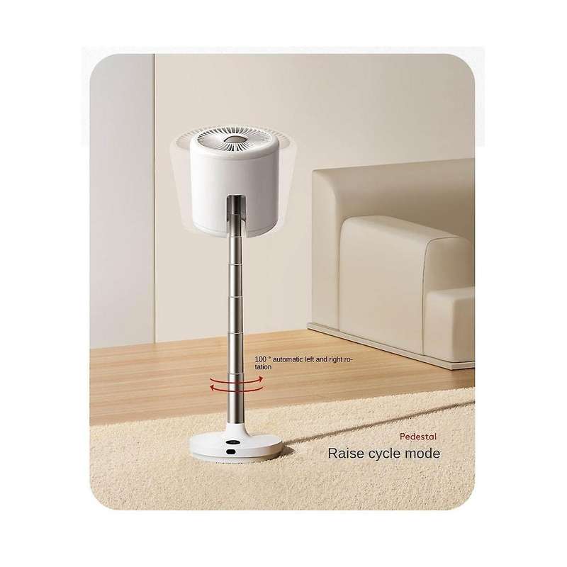 Household Vertical Floor Fan with Remote Control Air Circulation Fan 90  Shaking Head Table Vertic